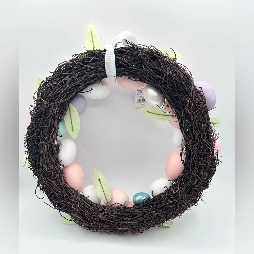 Target Spritz Easter Egg Wreath Spring Garden Wall Farmhouse 14